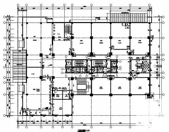 24层综合商务大厦建筑施工CAD图纸（钢筋混凝土结构框架剪力墙） - 3