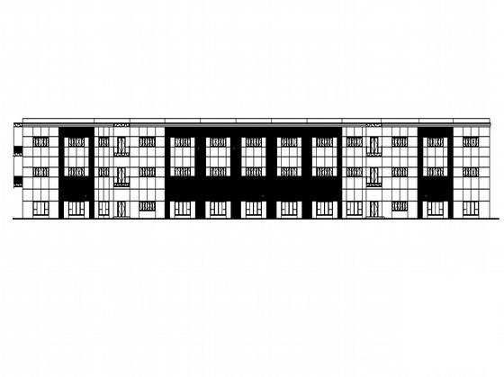 工业开发区研发展示中心配套商业框架剪力墙建筑扩初CAD图纸（9号楼） - 1