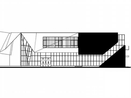 花园住宅楼区2层商业裙房建筑施工CAD图纸（现代风格） - 1