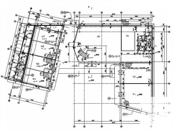 花园住宅楼区2层商业裙房建筑施工CAD图纸（现代风格） - 3