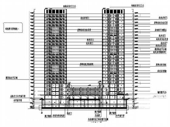 26层财富广场建筑施工CAD图纸（135272.64平方面积） - 3