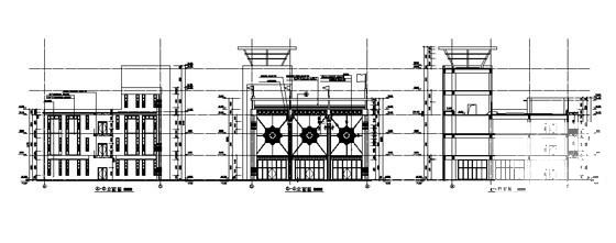 国内工业开发区研发展示中心配套商业建筑CAD图纸（欧陆风格） - 4