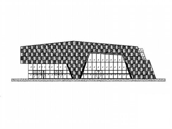 3层国际酒店用品博览中心销售中心施工建筑CAD图纸 - 1