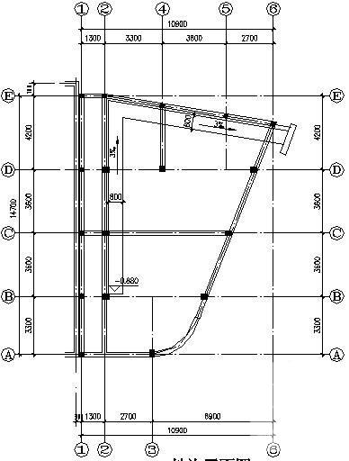 2层砖混结构商住楼结构施工图纸（建筑施工CAD图纸） - 3