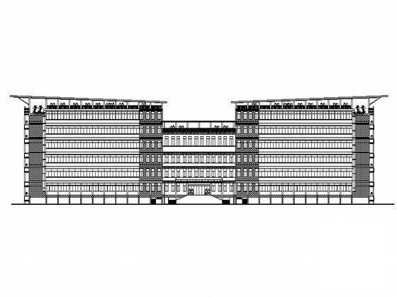 6层教学楼建筑CAD施工图纸 - 1