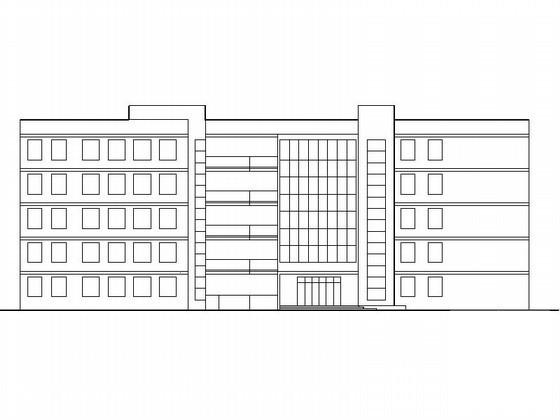 中学5层实验科技大楼建筑方案设计CAD图纸 - 1