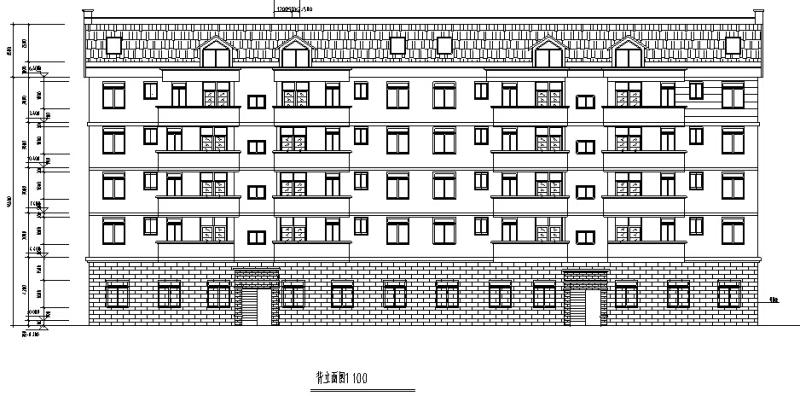 7套商住综合楼建筑方案初设图纸CAD图 - 2