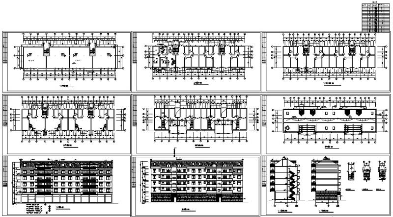 7套商住综合楼建筑方案初设图纸CAD图 - 3