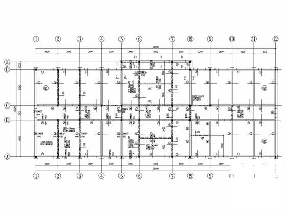 地上2层砖混结构办公楼结构CAD施工图纸 - 3