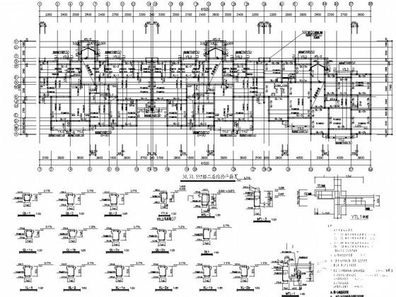 6层砖混结构住宅楼结构CAD施工图纸（桩基础） - 3