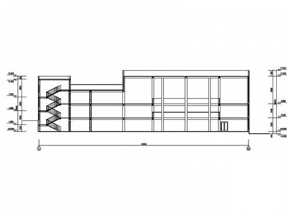 中学2层食堂建筑方案设计CAD图纸 - 2