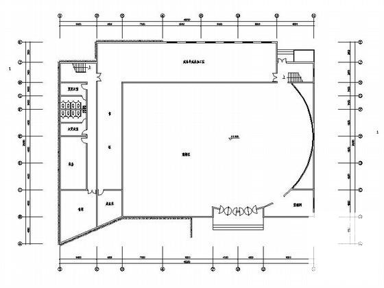 中学2层食堂建筑方案设计CAD图纸 - 3