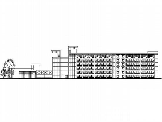 大学6层教学楼建筑方案设计图纸(平面图) - 2
