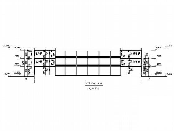 中学3层32班教学楼建筑方案设计图纸(平面图) - 2