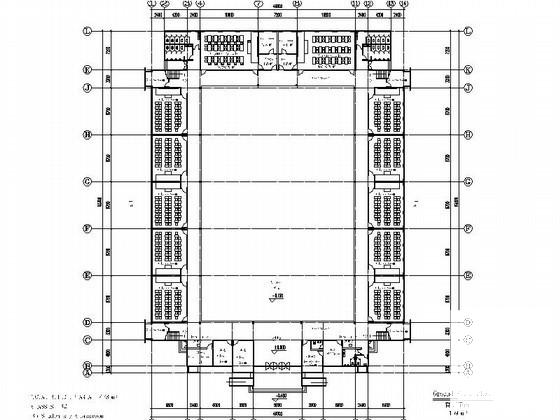中学3层32班教学楼建筑方案设计图纸(平面图) - 3