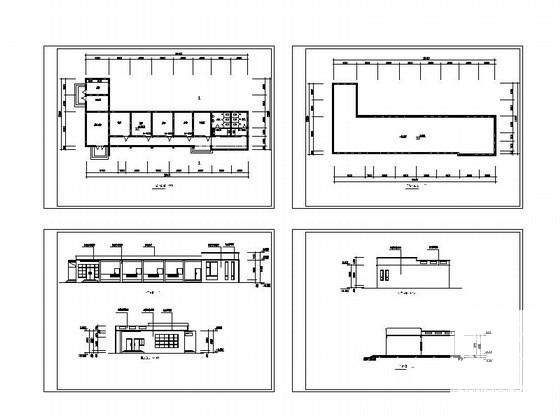 单层办公综合楼建筑CAD图纸（套图纸） - 5