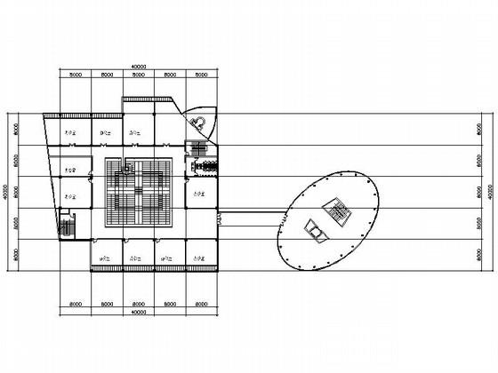 沿江高层商业及办公单体建筑设计CAD施工图纸（钢筋混凝土结构） - 3