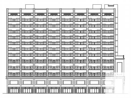 13层酒店建筑方案设计图纸(平面图) - 1