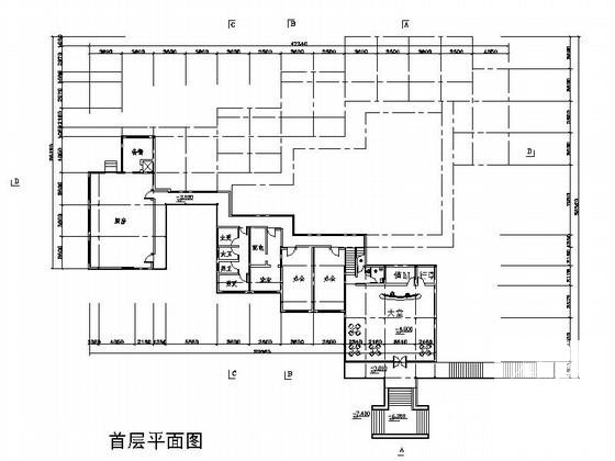 风景区度假山庄建筑方案设计图纸(平面图) - 3