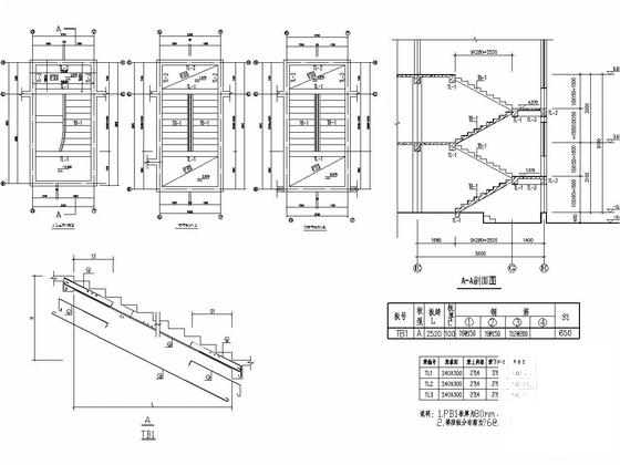 3层条形基础框架结构别墅结构CAD施工图纸（建筑图纸） - 4