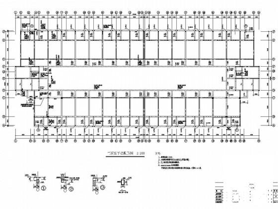地上3层砖混结构宿舍楼结构CAD施工图纸（6度抗震）(梁平法配筋图) - 3