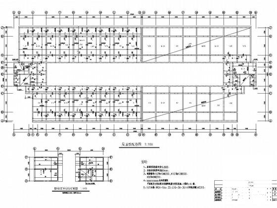 地上3层砖混结构宿舍楼结构CAD施工图纸（6度抗震）(梁平法配筋图) - 4