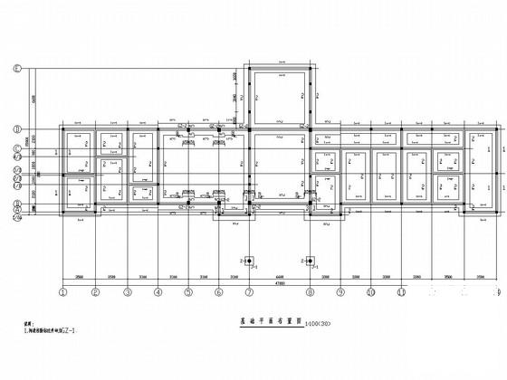 3层砖混结构医院门诊楼建筑结构CAD施工图纸 - 2