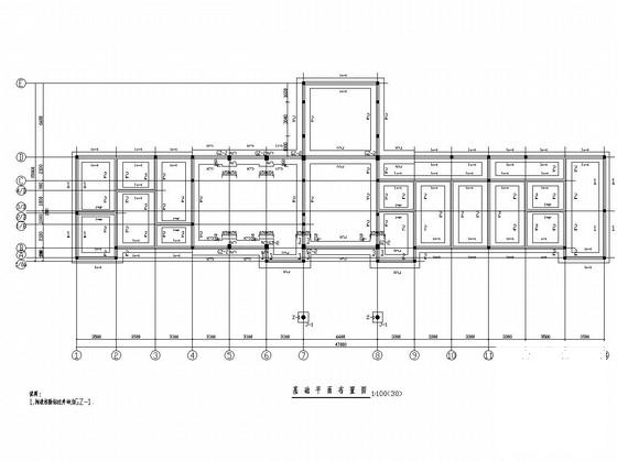 3层砖混结构医院门诊楼建筑结构CAD施工图纸 - 2