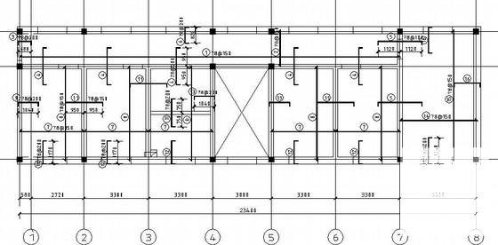 3层砖混公寓扩建建筑结构CAD施工图纸 - 2