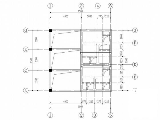 地上单层砌体结构污水池结构CAD施工图纸(柱下独立基础) - 3