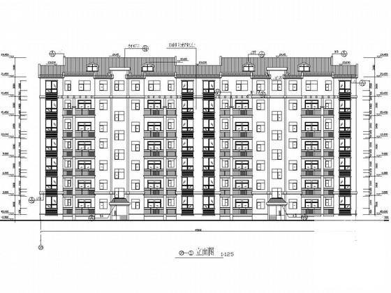 6层砖混结构住宅楼结构CAD施工图纸（6度抗震）(人工挖孔桩基础) - 1