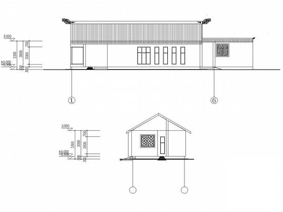 砖混结构星级卫生间建筑结构CAD施工图纸（6度抗震） - 1
