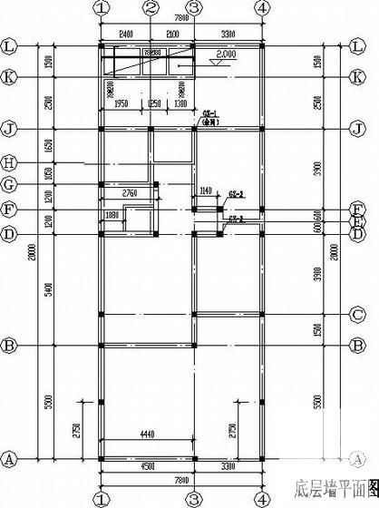 农村自建2层砖砌体别墅结构CAD施工图纸（条形基础） - 2