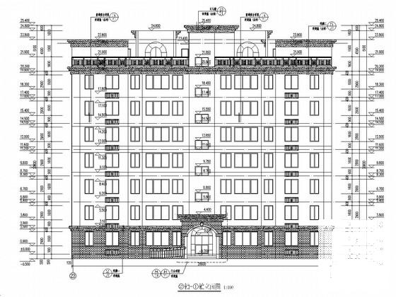 7层砖混结构住宅楼建筑结构CAD施工图纸（最新出图纸） - 1
