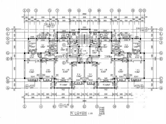 7层砖混结构住宅楼建筑结构CAD施工图纸（最新出图纸） - 4