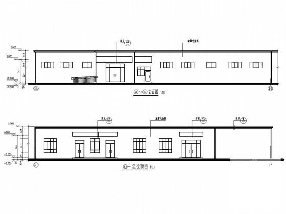 砖混结构校园幼儿园结构CAD施工图纸（建筑图纸） - 1