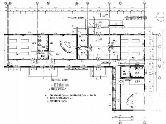 砖混结构校园幼儿园结构CAD施工图纸（建筑图纸） - 4