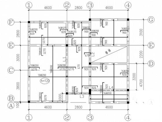 2层砌体结构别墅结构CAD施工图纸（建施） - 1
