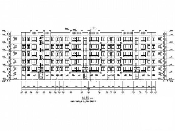 6层砖混结构公馆建筑结构CAD施工图纸 - 1