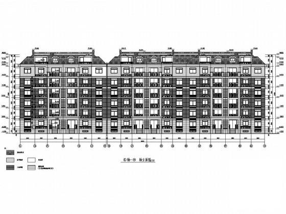 5100平6层（带跃层）砖混结构住宅楼建筑结构CAD施工图纸(基础设计等级) - 1
