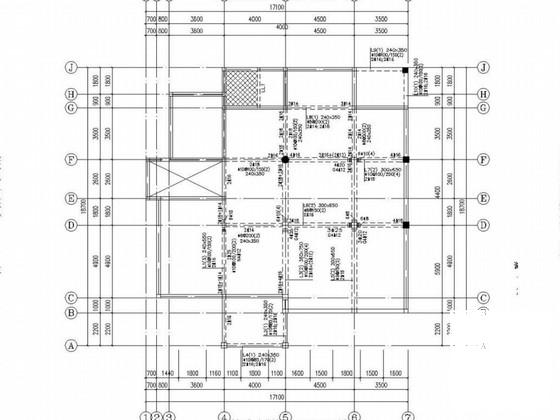 两层农村自建房混合结构CAD施工图纸（筏形基础） - 3