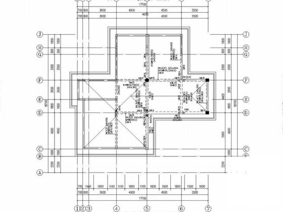 两层农村自建房混合结构CAD施工图纸（筏形基础） - 4