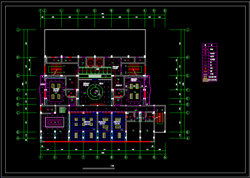 12套酒店宾馆建筑设计CAD图纸（内部布置） - 5