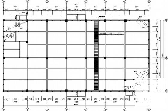 屋面现浇板、梁裂缝加固结构CAD施工图纸 - 1