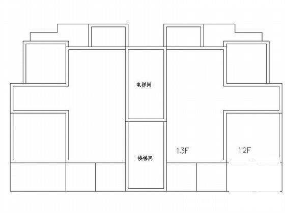 多层、小高层板式住宅楼户型图纸（南梯、、中等户型） - 3