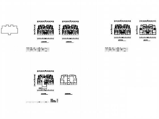 多层、小高层板式住宅楼户型图纸（南梯、、中等户型） - 4