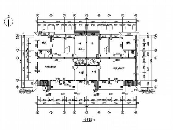 小型多层砖瓦屋面式商业办公楼房建筑施工CAD图纸 - 3
