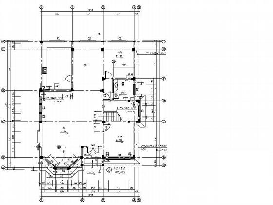 2层别墅建筑CAD施工方案图纸（平立面） - 3
