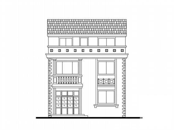 3层小康农居建筑方案设计CAD图纸（5张）(平面图) - 1