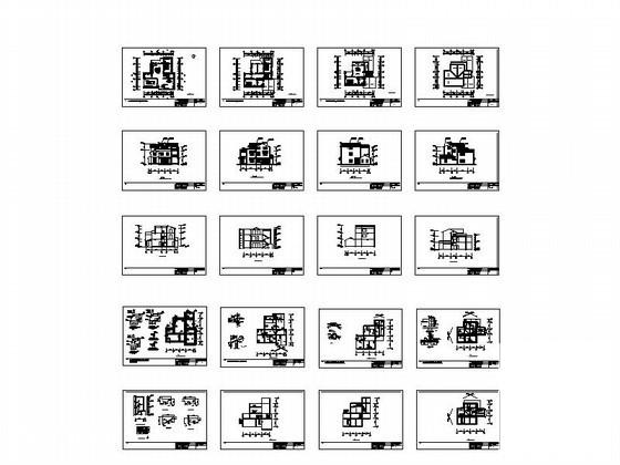 3层中式别墅建筑扩初图纸（独栋别墅） - 4